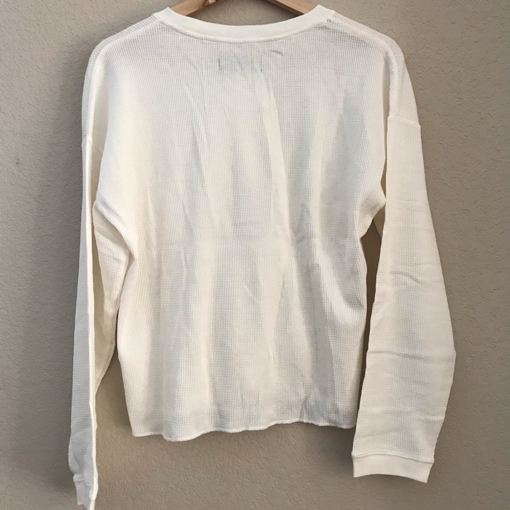 Everlane XXS Black Grey Canvas Waffle Henley Trio - Picture 10 of 10